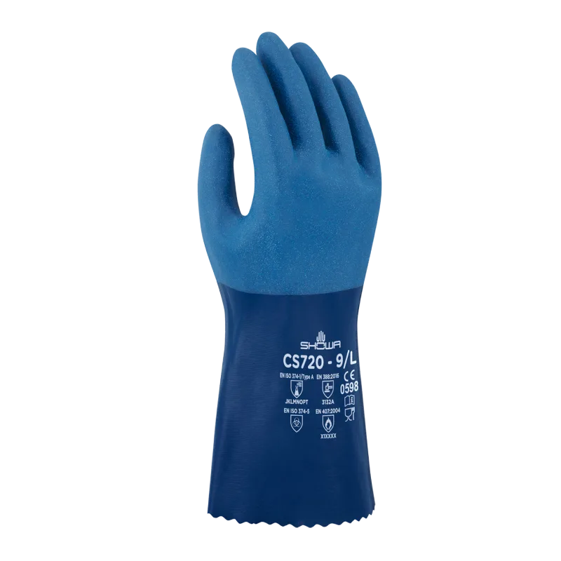 CS720 Nitrílhanskar 39cm – Sterk efnavörn og matvælavottaðir