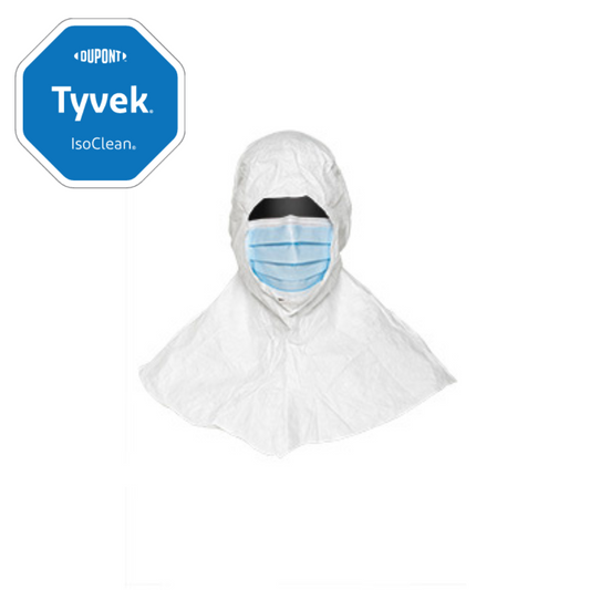 Tyvek® IsoClean® Sterile Hood with Integrated Face Mask - GMP A/B