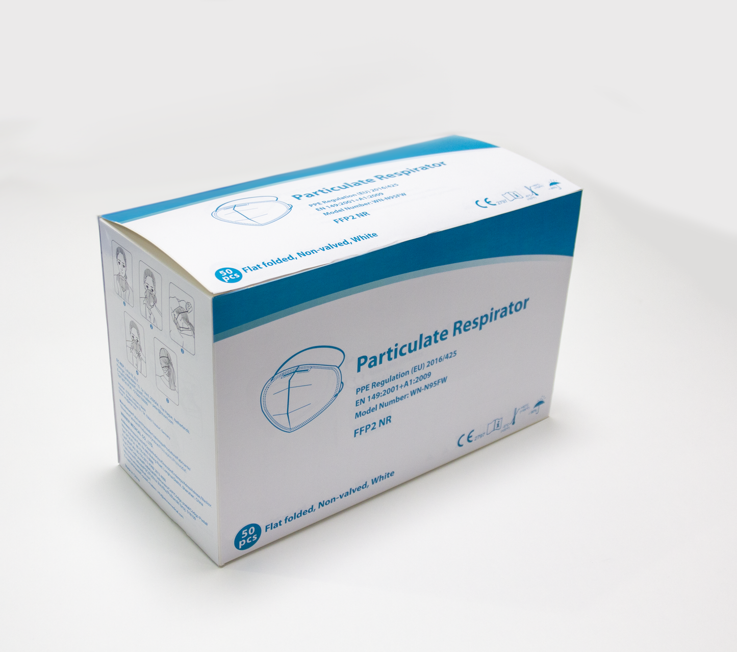 Winner FFP2 grímur - Hvítar 50/box