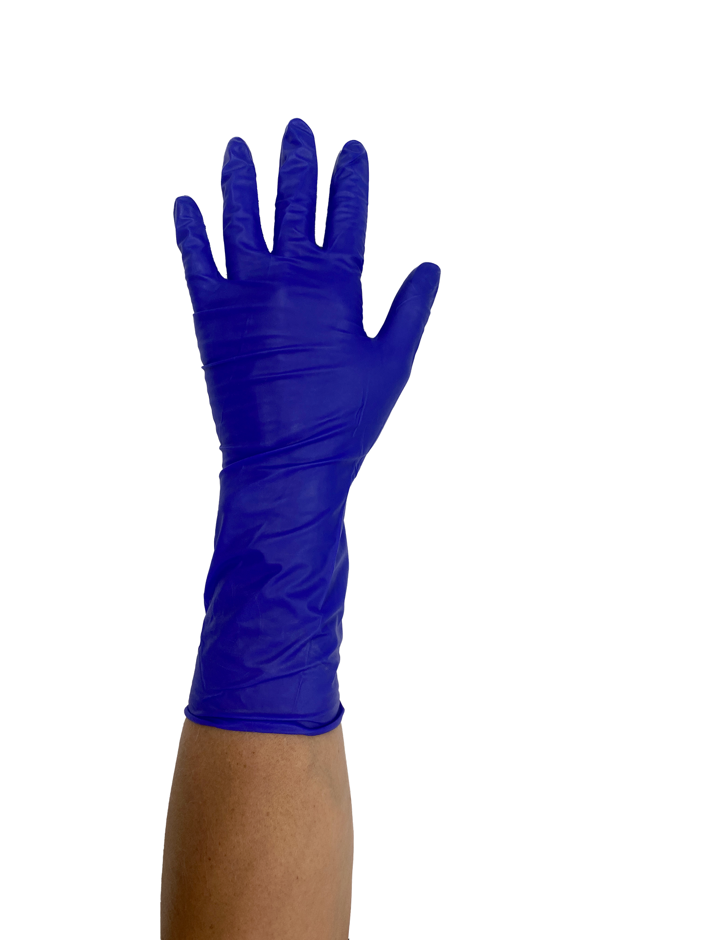 AVO+ Nítríl hanskar – Lengri kragi 295 mm, púðurlausir (100 stk)