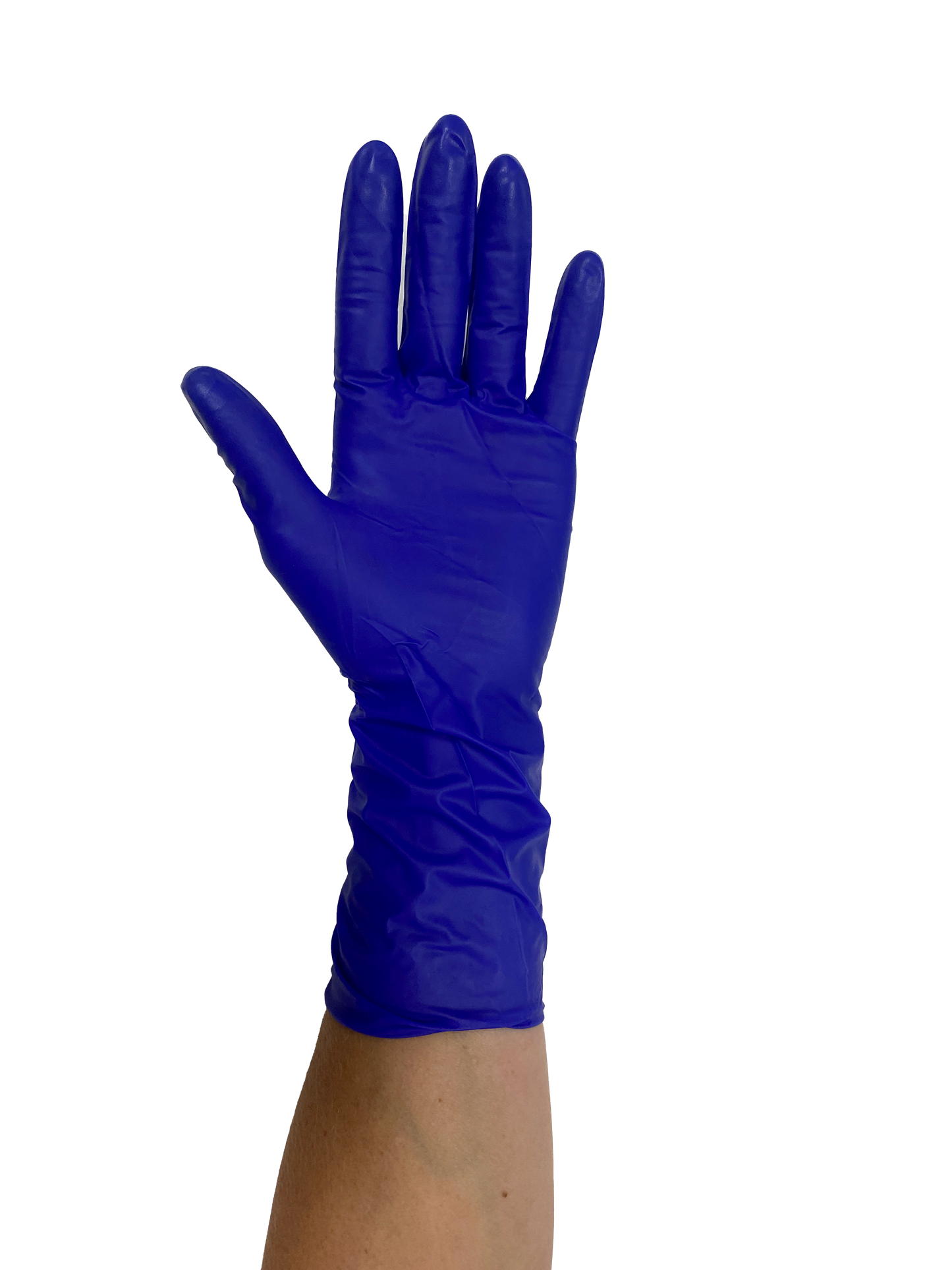 AVO+ Nítríl hanskar – Lengri kragi 295 mm, púðurlausir (100 stk)