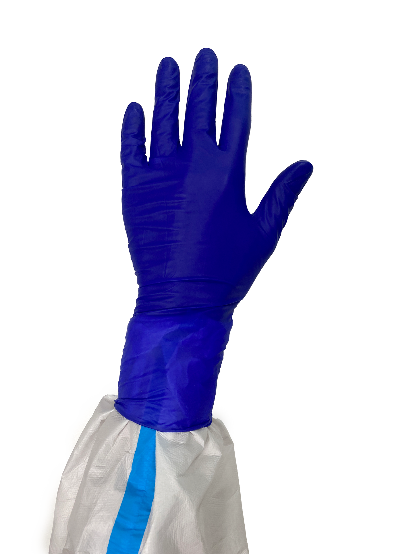 AVO+ Nítríl hanskar – Lengri kragi 295 mm, púðurlausir (100 stk)