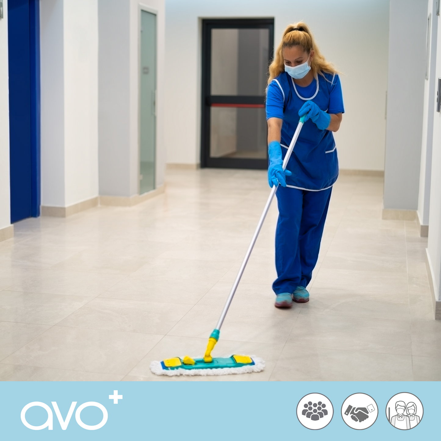 AVO+ Type IIR - Bláar 50/box grímur