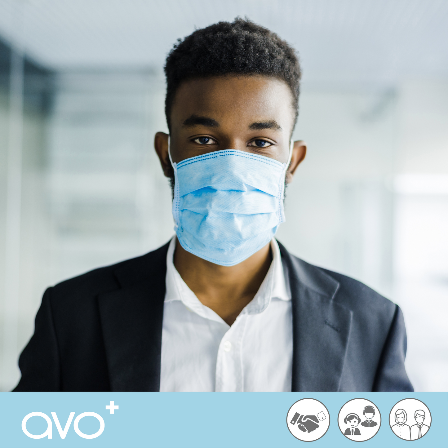 AVO+ Type IIR - Bláar 50/box grímur