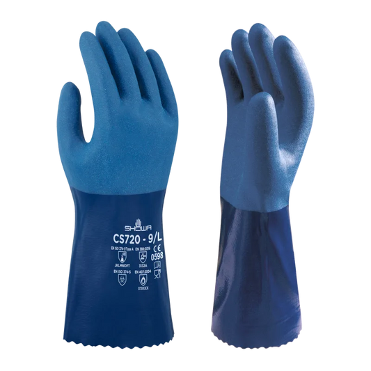 CS720 Nitrílhanskar 39cm – Sterk efnavörn og matvælavottaðir