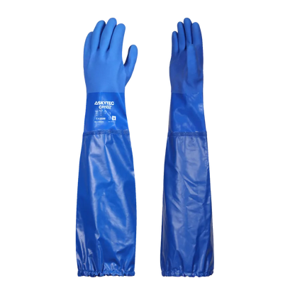 CH102 PVC Hanskar 62cm – Extra langir, olíuþolnir og með öflugu gripi