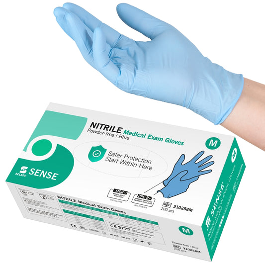SELEFA ® Examination Gloves, Nitrile SENSE, Blue