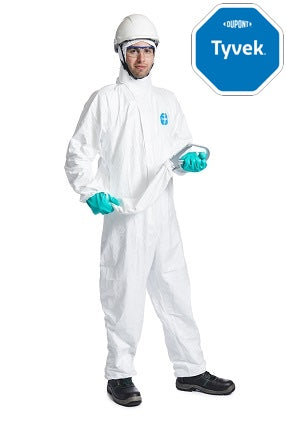 Tyvek® 500 HP – Hlífðargalli með hettu og aðgengi fyrir fallvarnarbelti