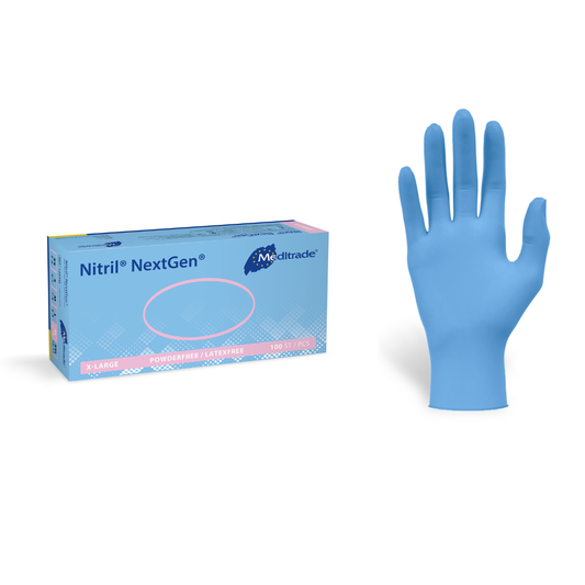 NextGen – Einnota Bláir Nitríl Hanskar 100 stk