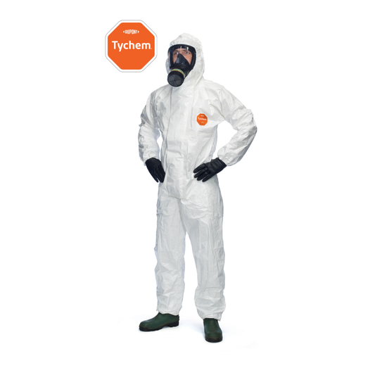 Tychem® 4000 S hlífðargalli með hettu & sokkum – Model SLCHZ5TWH16