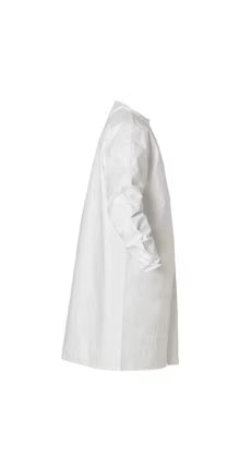 DuPont™ Tyvek® IsoClean® – Sterile Cleanroom Lab Coat with Bound Neck – GMP Grade A/B