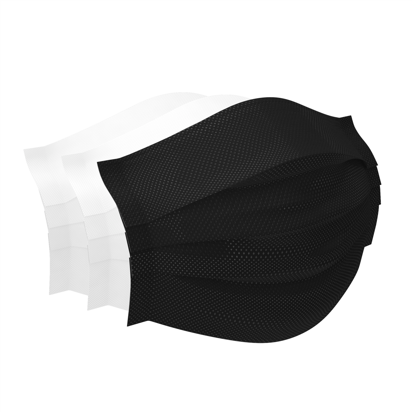 AVO+ Type II-R – Svartar læknagrímur (50 stk/box)